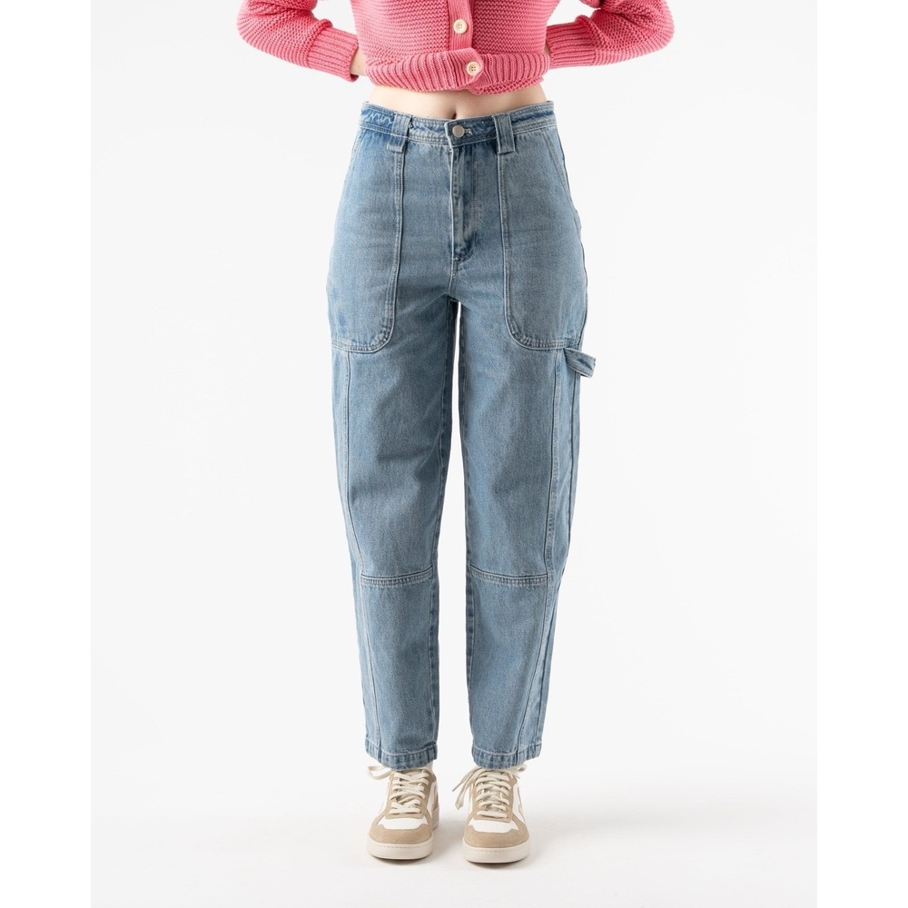 Alex Mill Phoebe Denim Utility Carpenter Pants Sz 4 High Rise Designer Chic $200